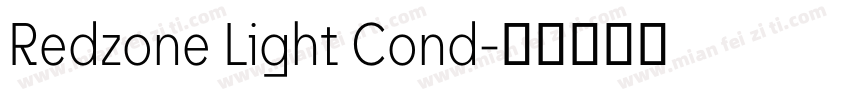 Redzone Light Cond字体转换